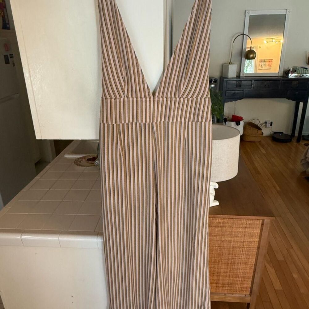 O'Neill Size M Overall Style Striped Romper